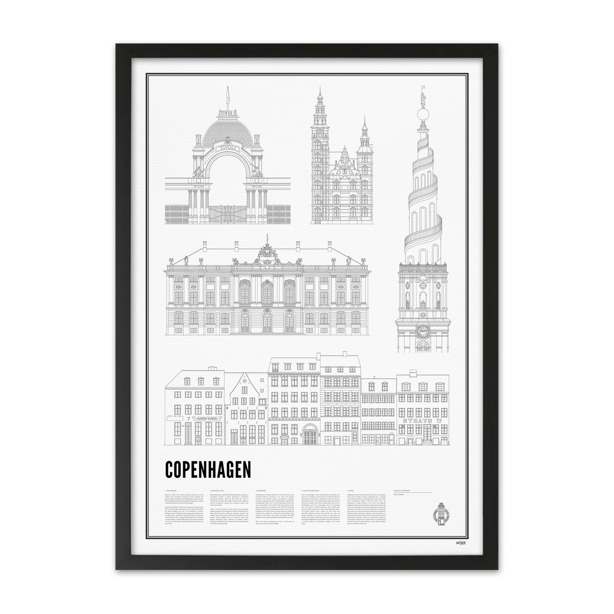 Poster von Iconics of Copenhagen | WIJCK.